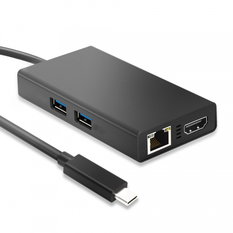 C3-H9074 USB-C Multi-Adapter HDMI/Gigabit Ethernet/USB3.0 Hub 1